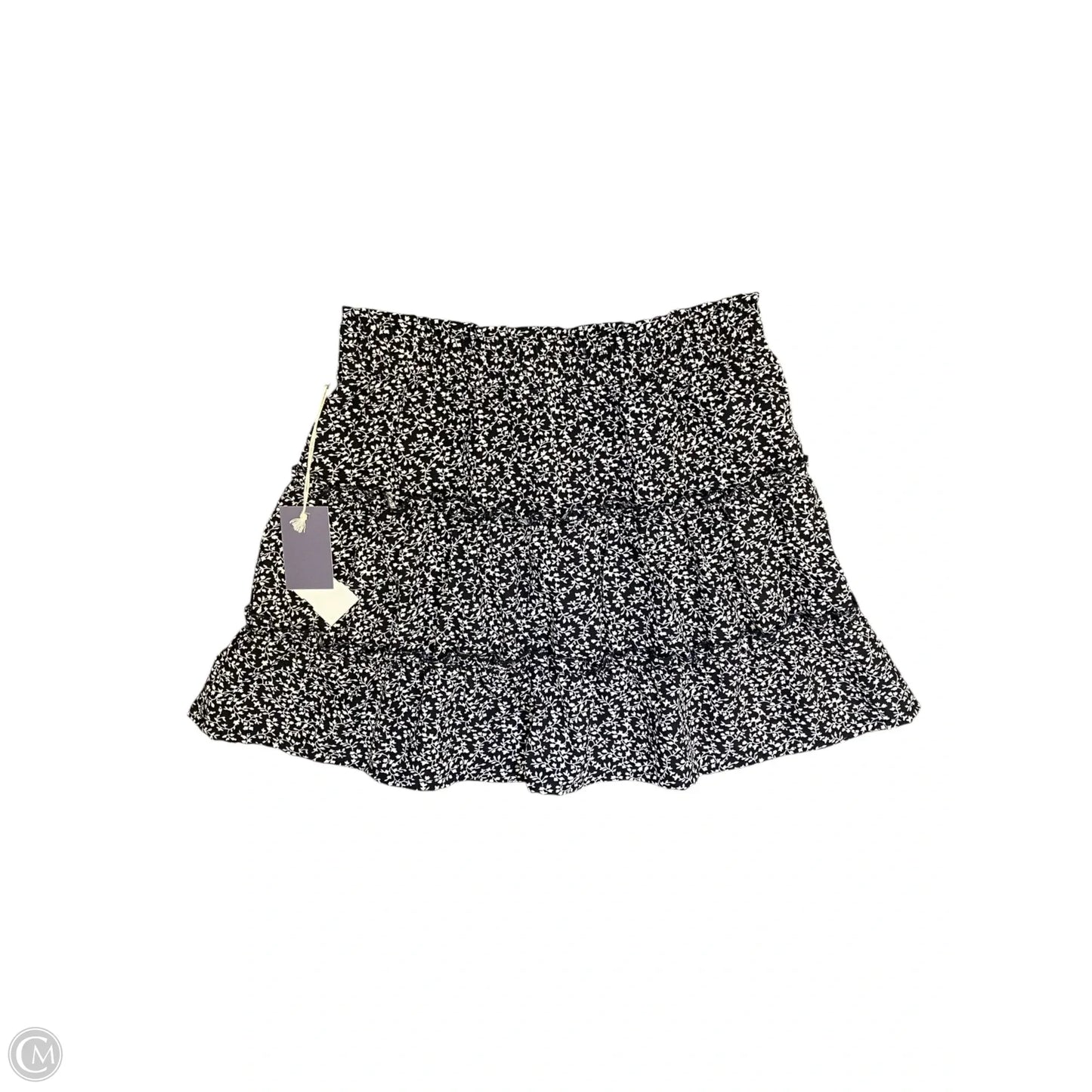 Skirt Midi By Clothes Mentor In Black & White, Size: M
