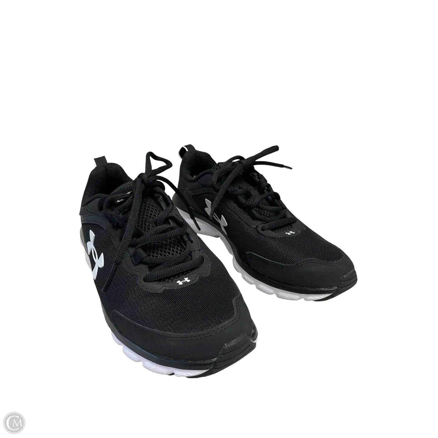 Shoes Athletic By Under Armour In Black & White, Size: 7.5