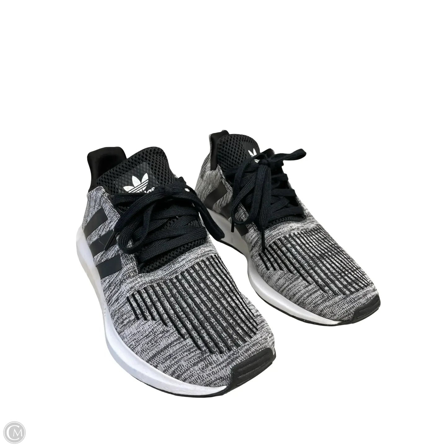 Shoes Athletic By Adidas In Black & Grey, Size: 5.5