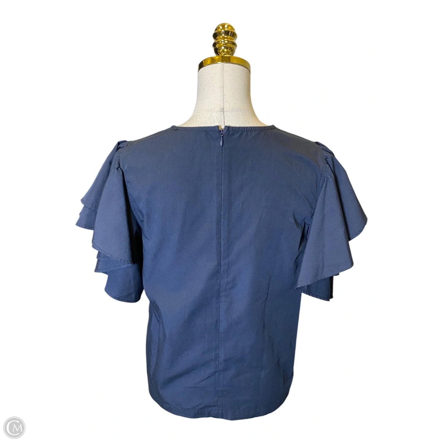 Top Short Sleeve By Elie Tahari In Navy, Size: 8