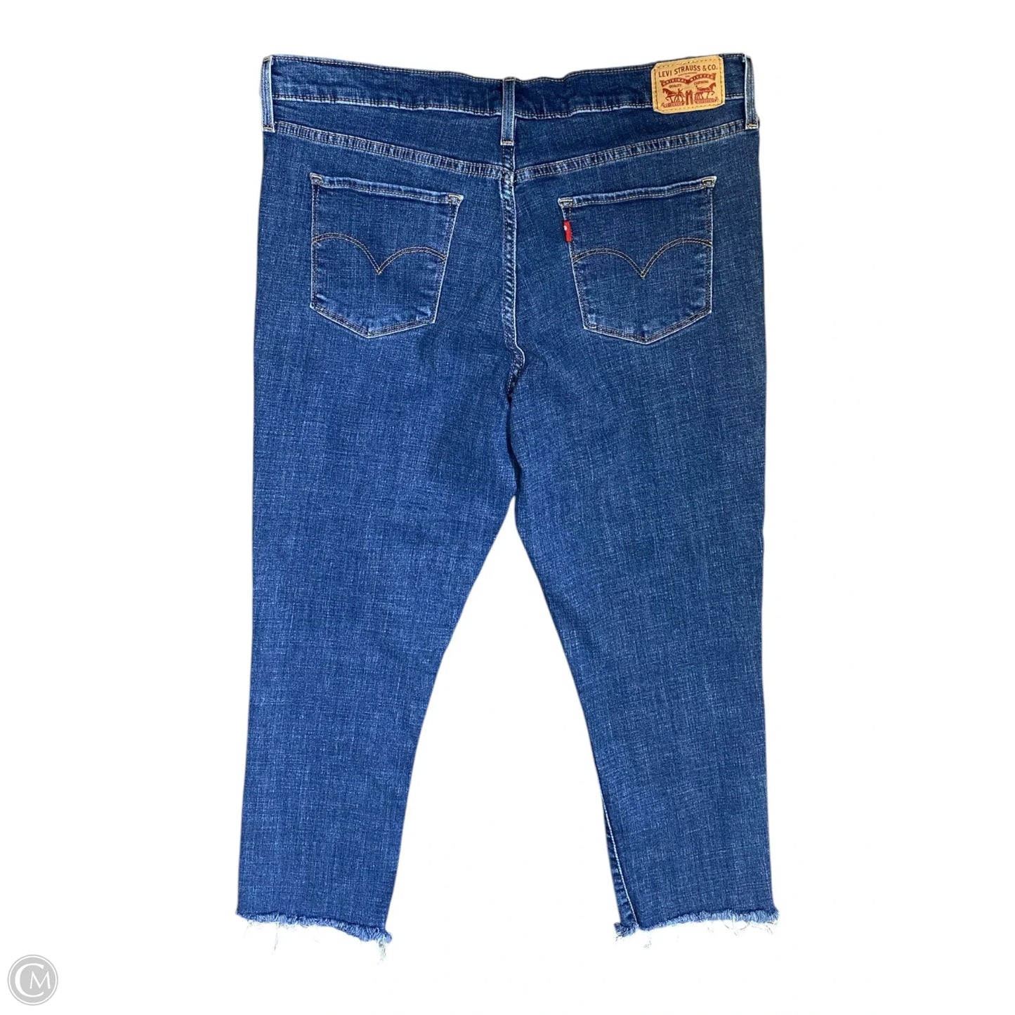 Jeans Skinny By Liz Claiborne In Blue Denim, Size: 16