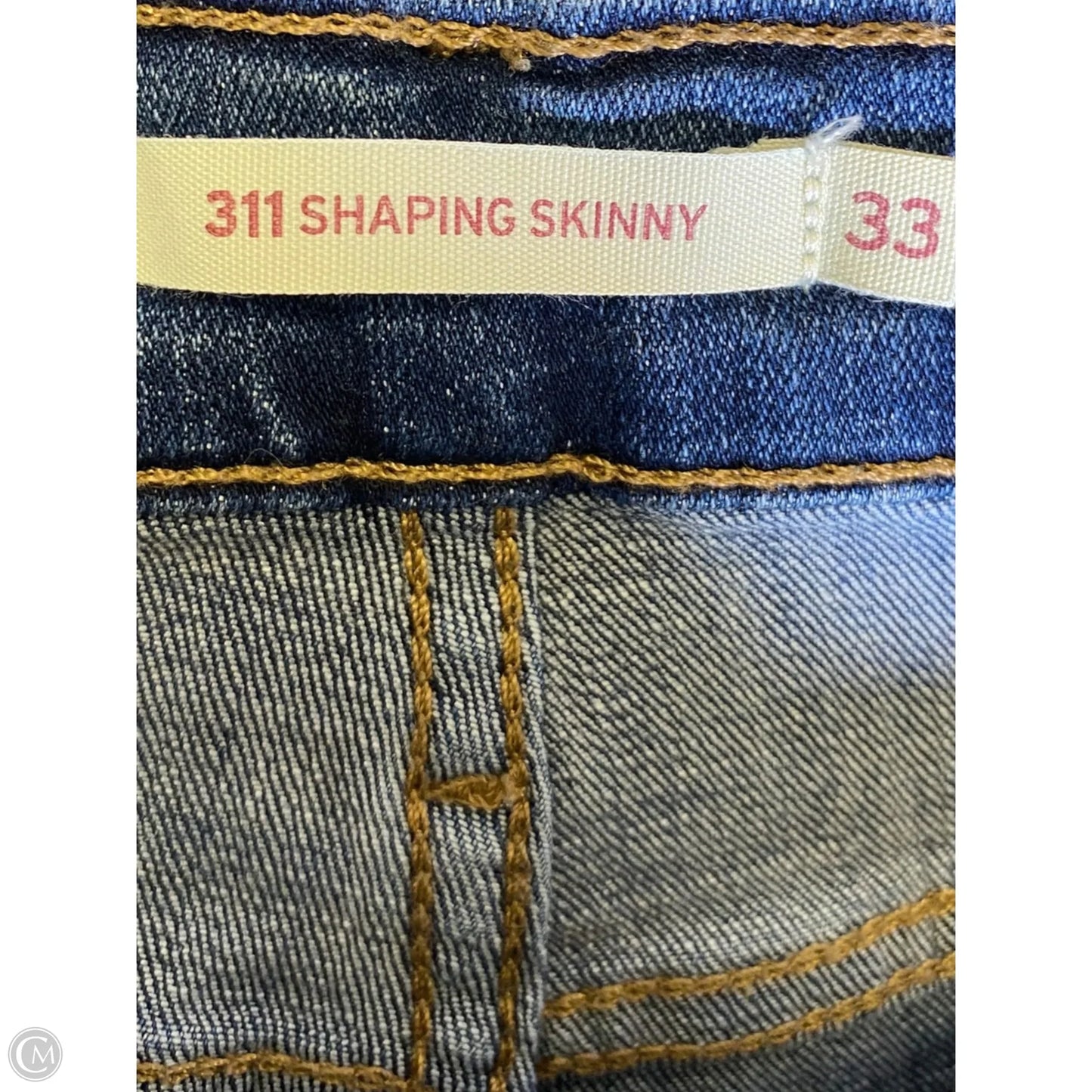 Jeans Skinny By Liz Claiborne In Blue Denim, Size: 16