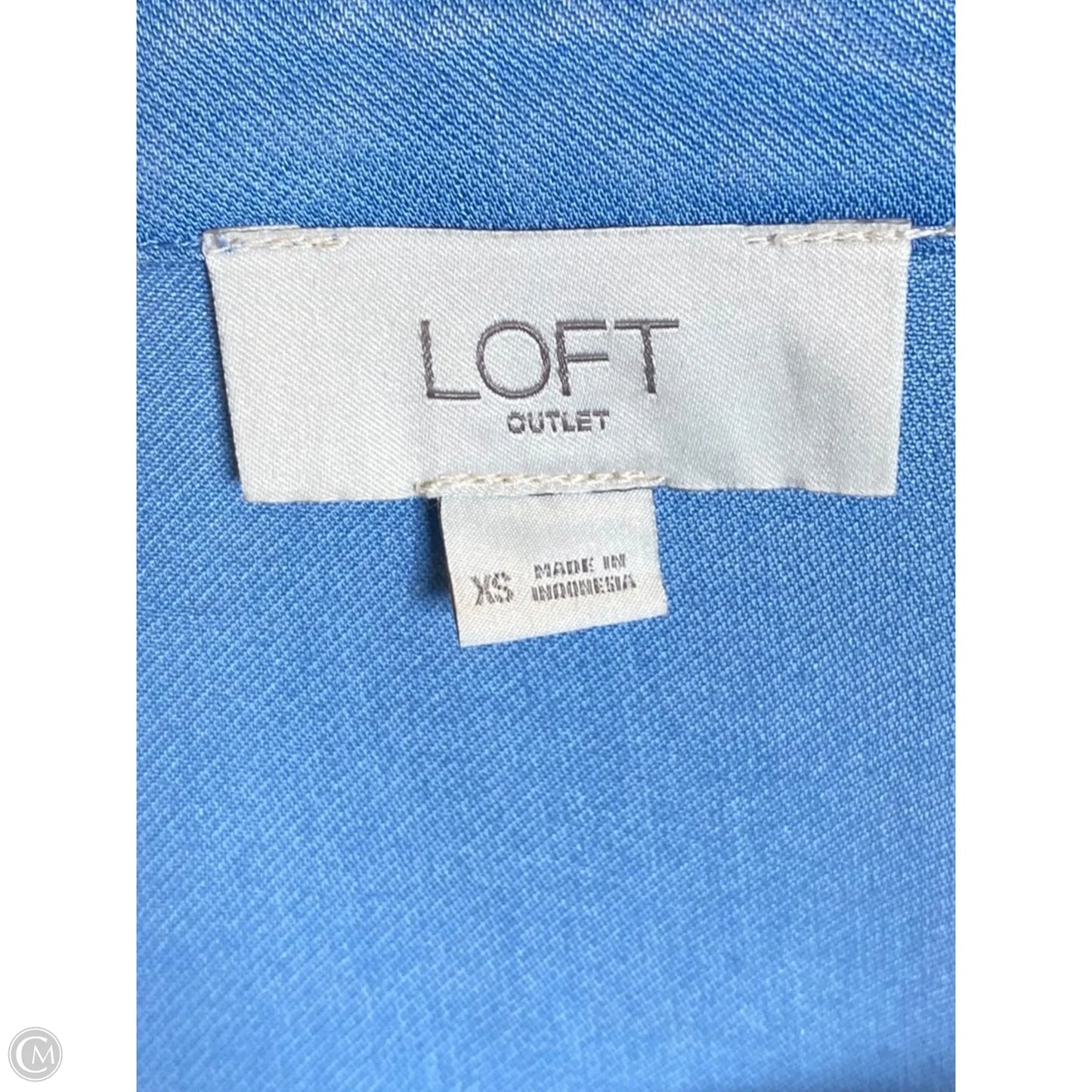 Top Long Sleeve By Loft In Blue, Size: Xs