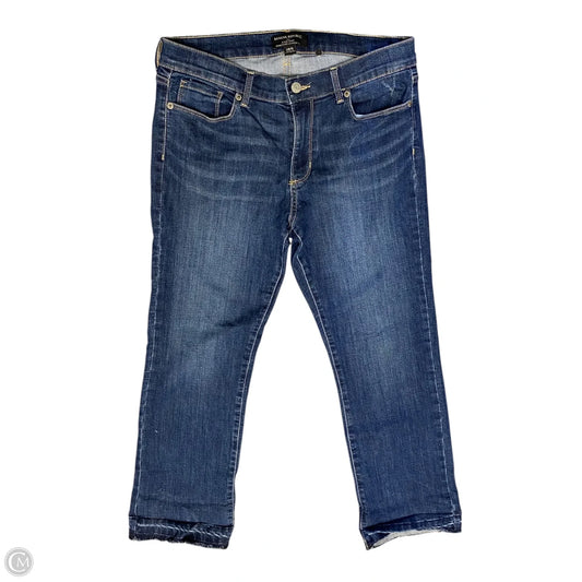 Jeans Flared By Banana Republic In Blue Denim, Size: 6