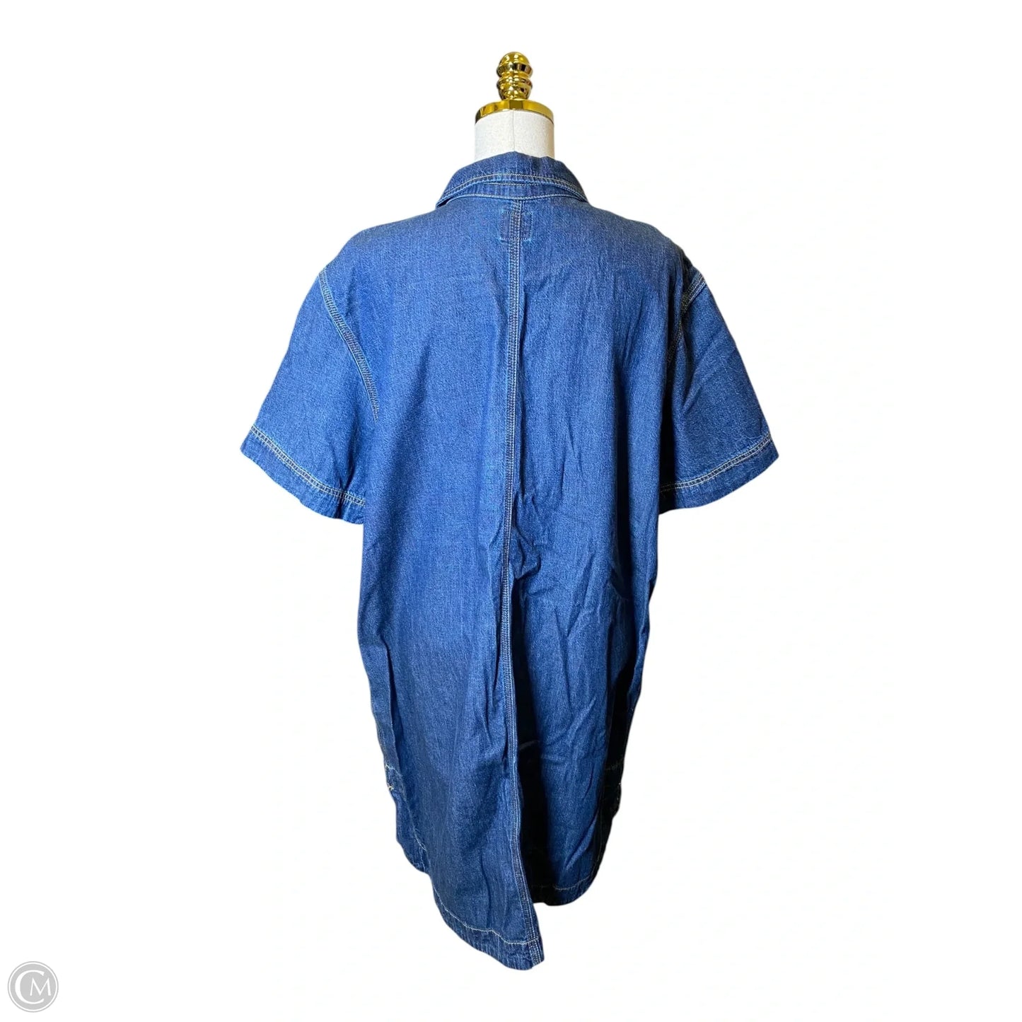 Dress Casual Midi By Lee In Blue Denim, Size: Xl