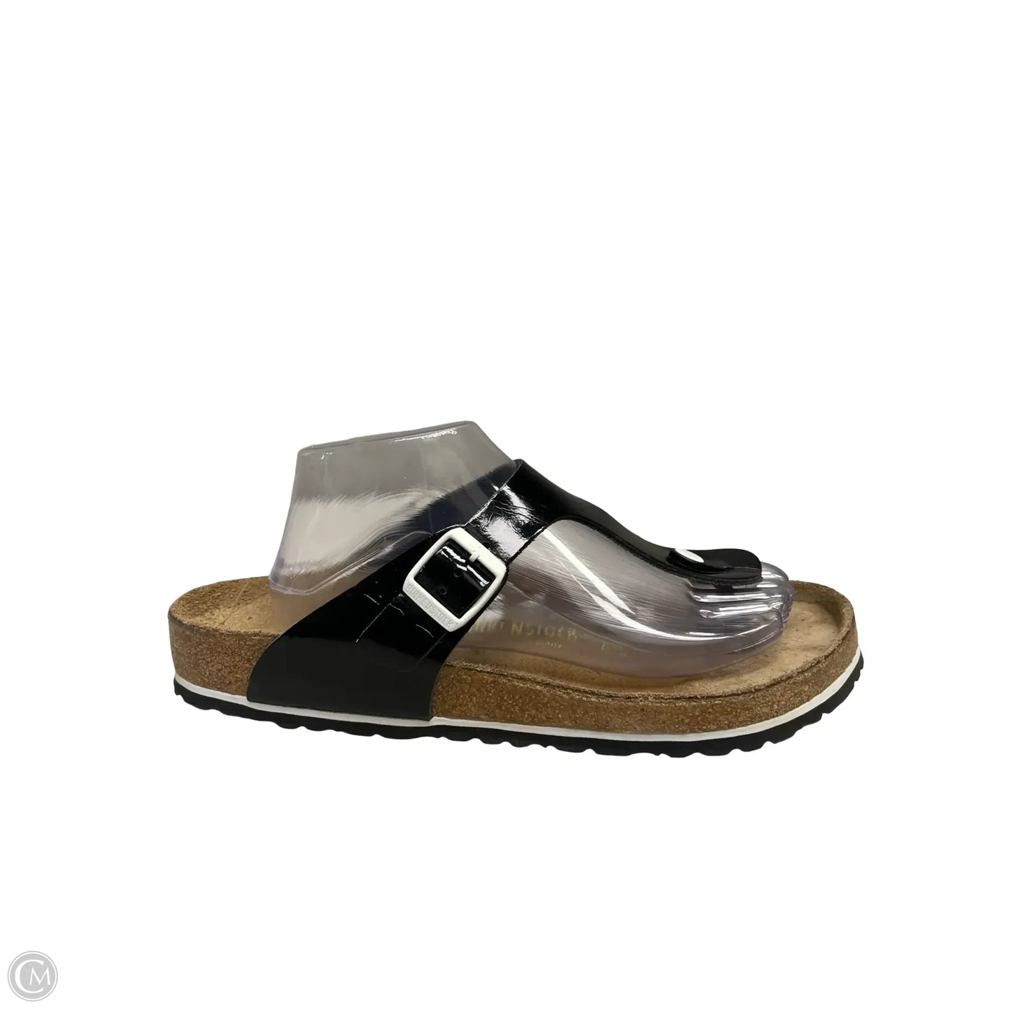 Sandals Flats By Birkenstock In Black, Size: 11