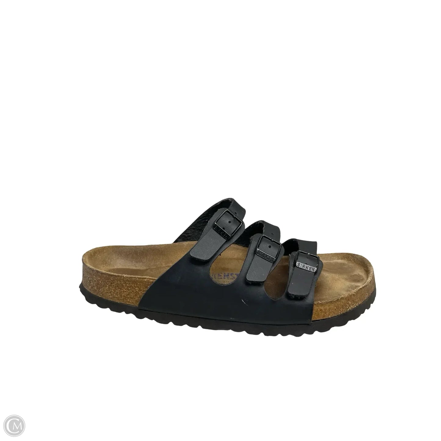 Sandals Flats By Birkenstock In Black, Size: 11