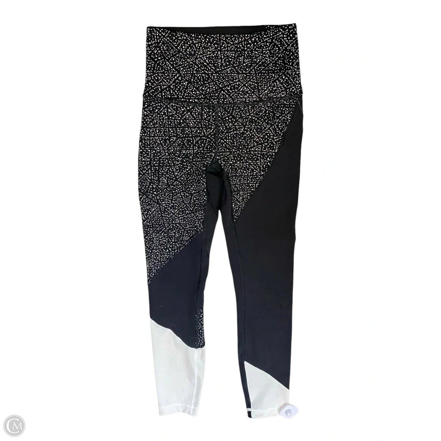 Athletic Leggings By Lululemon In Black & White, Size: 4