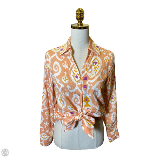 Top Long Sleeve By Christian Siriano In Multi-colored, Size: S