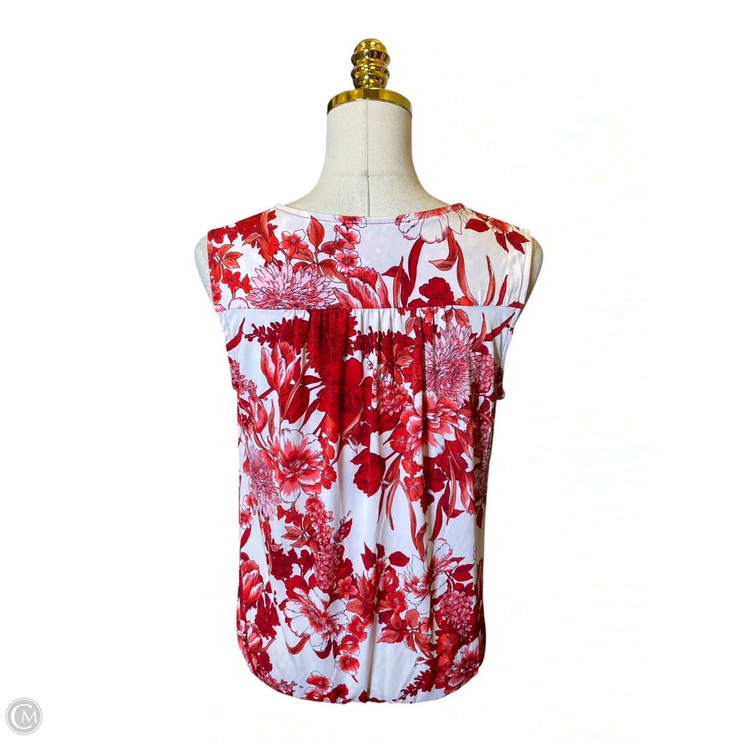 Top Sleeveless By Inc In Floral Print, Size: M