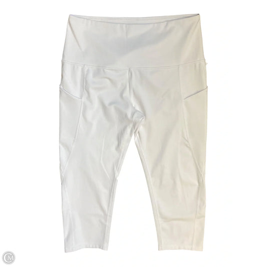 Athletic Leggings By Clothes Mentor In White, Size: M