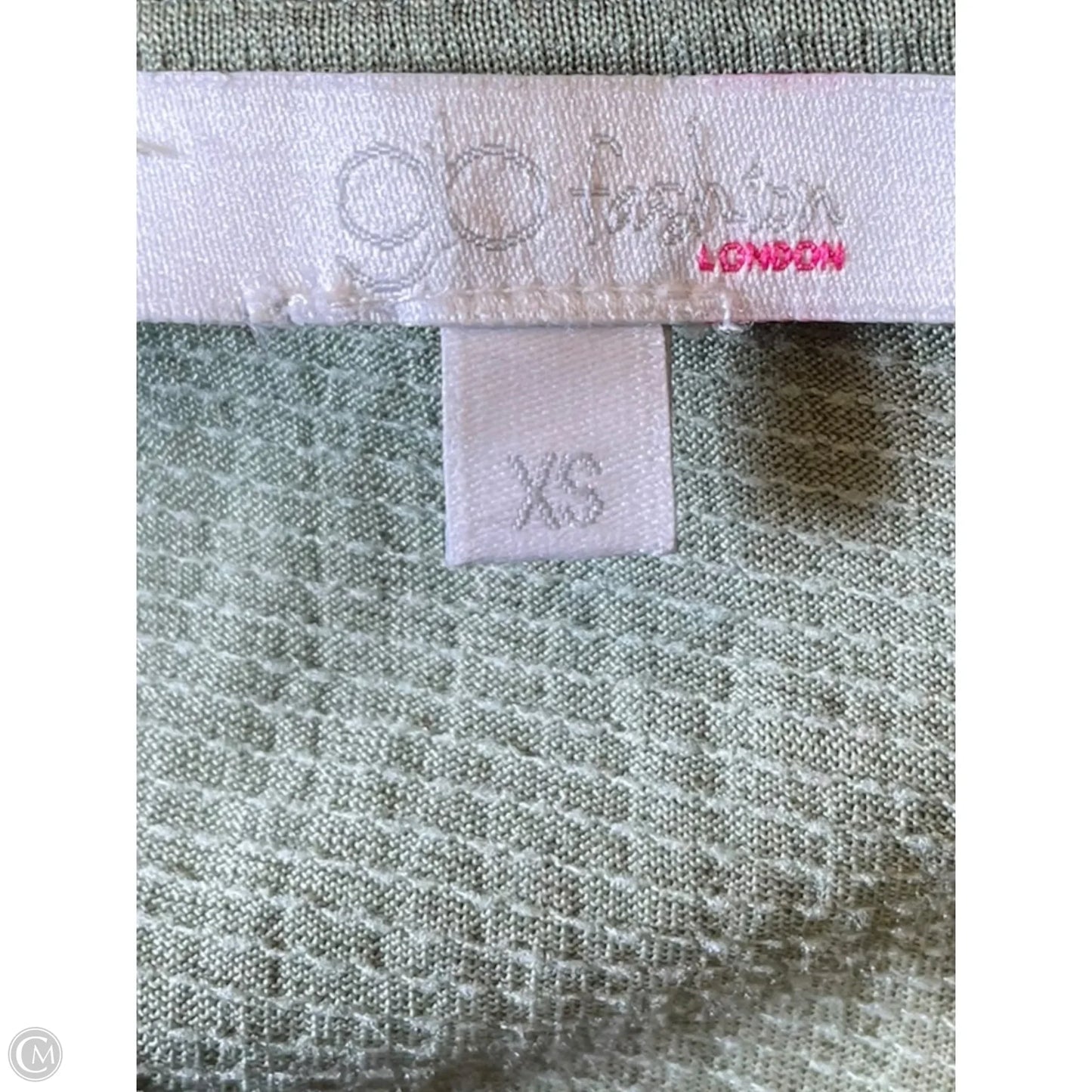 Blouse Short Sleeve By Clothes Mentor In Green, Size: Xs