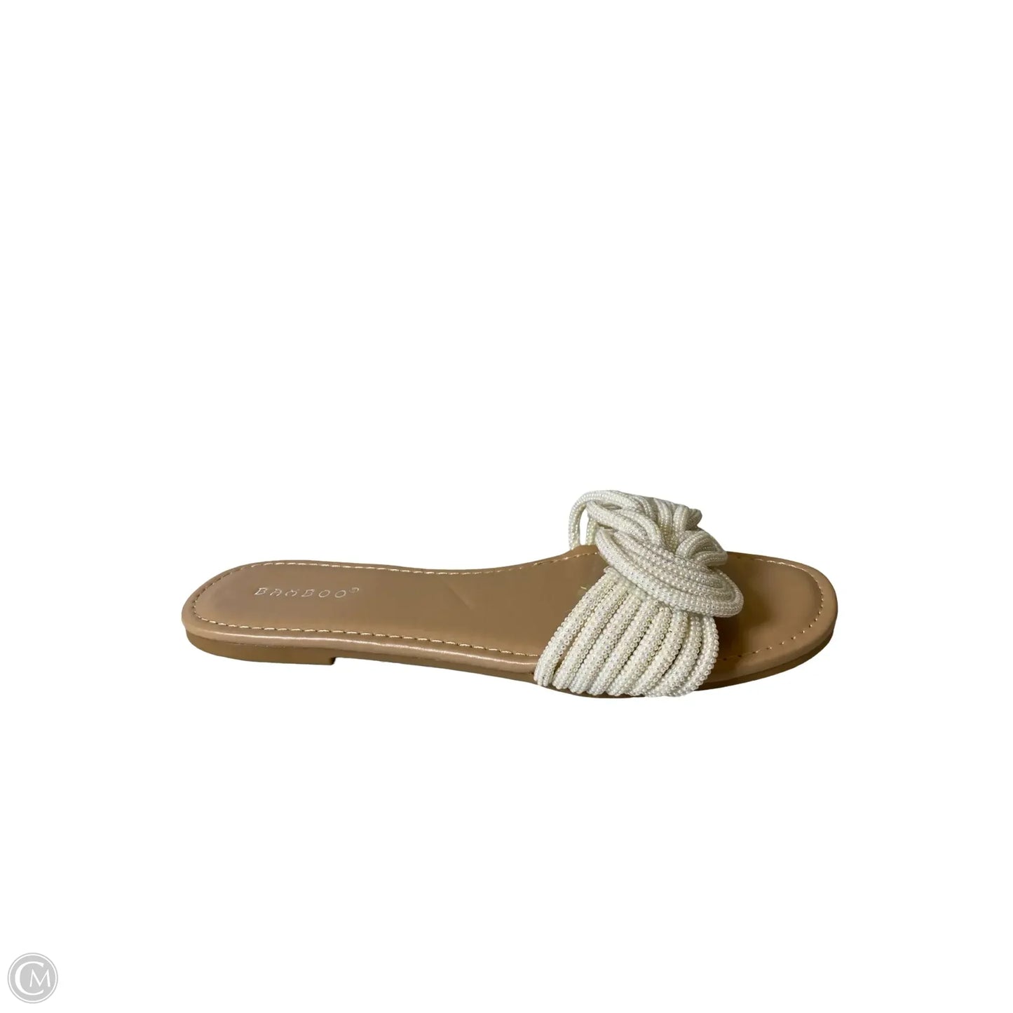 Sandals Flats By Bamboo In Cream, Size: 8.5