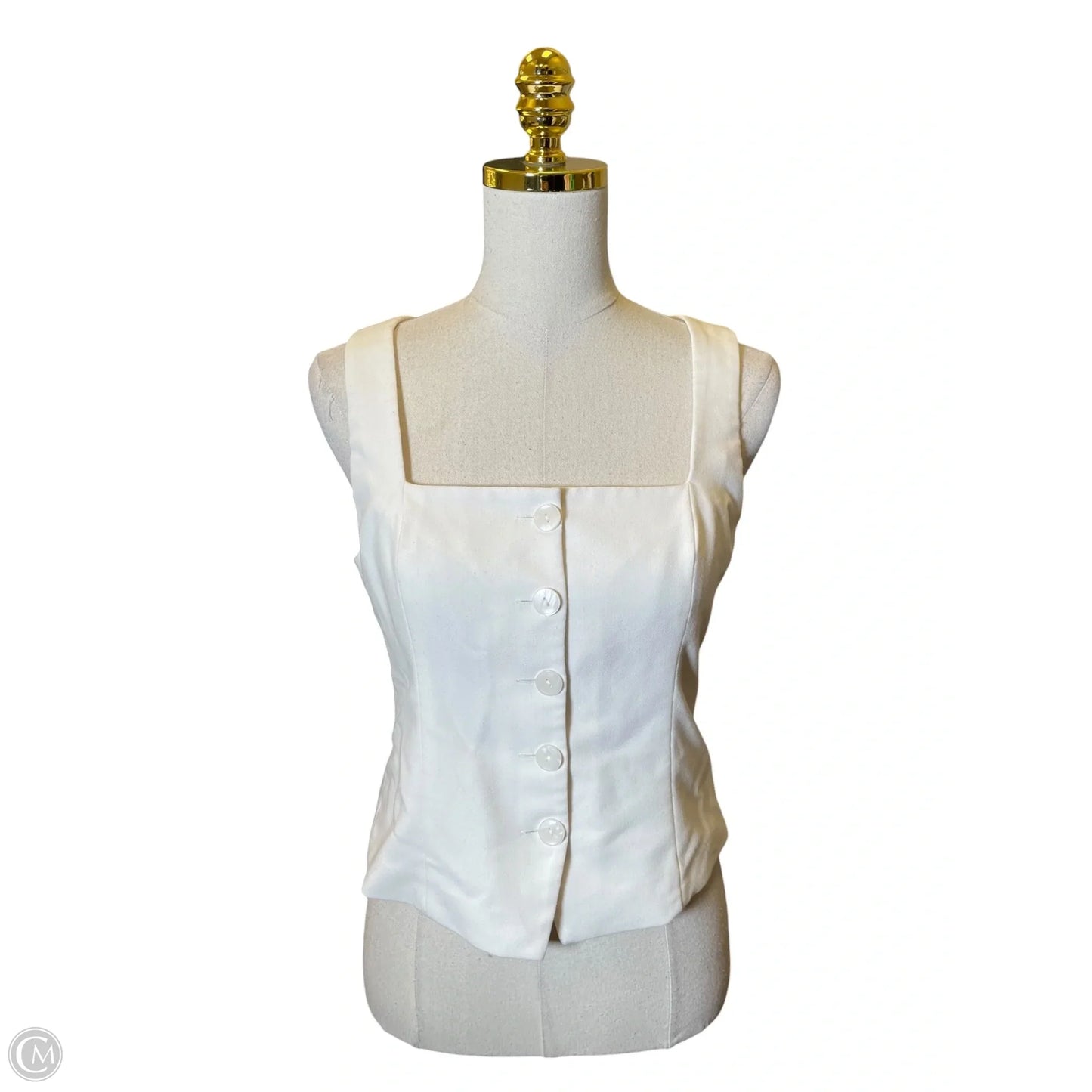Top Sleeveless By Abercrombie And Fitch In White, Size: S