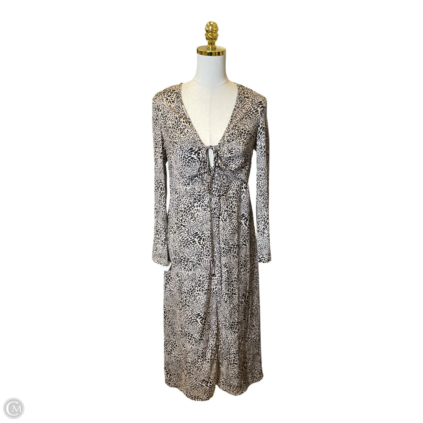 Dress Casual Maxi By Mng In Animal Print, Size: Xs