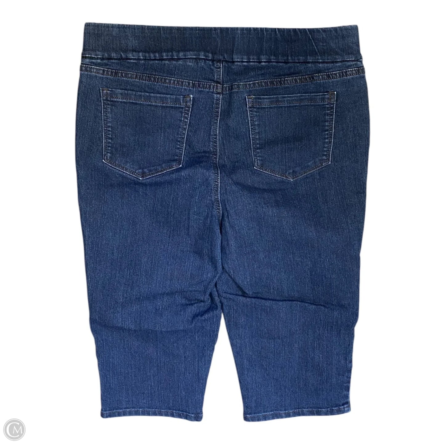 Capris By Style And Company In Blue Denim, Size: L