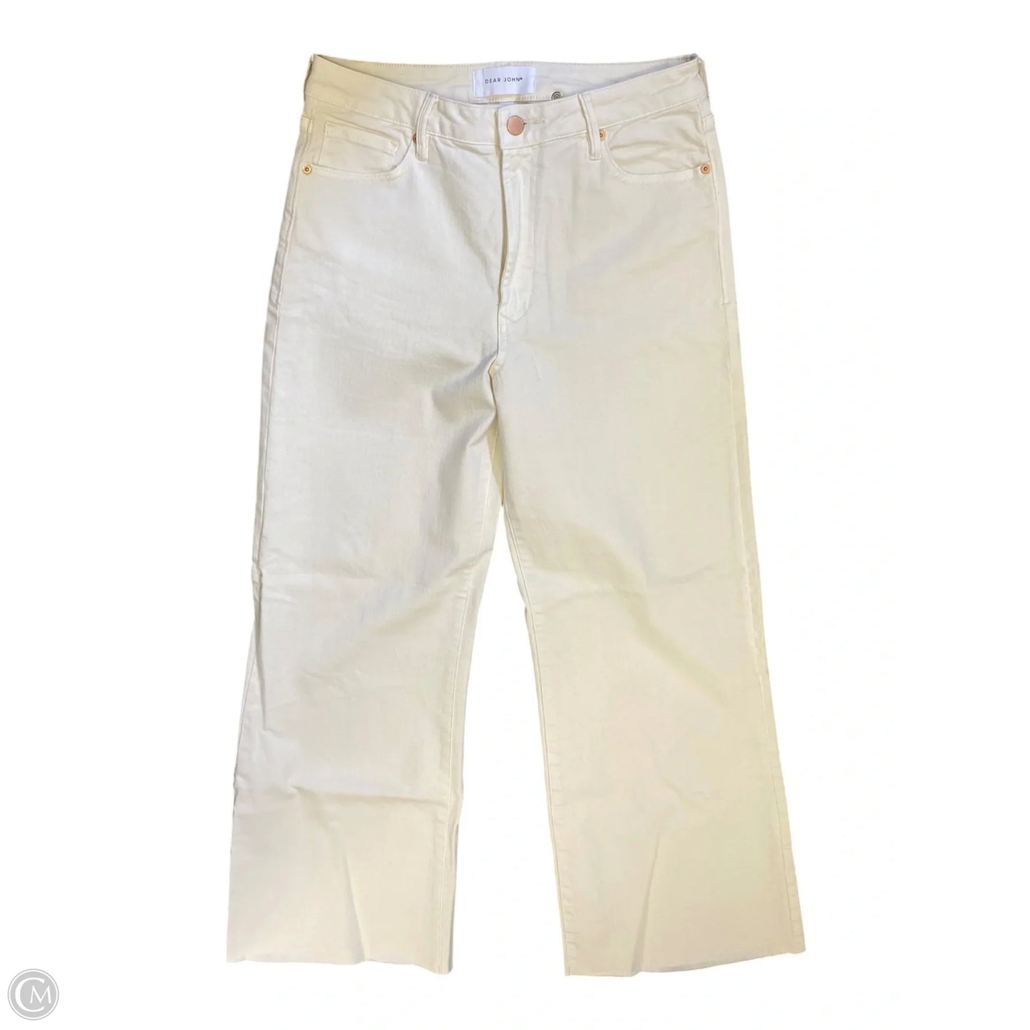 Jeans Wide Leg By Dear John In White Denim, Size: 8