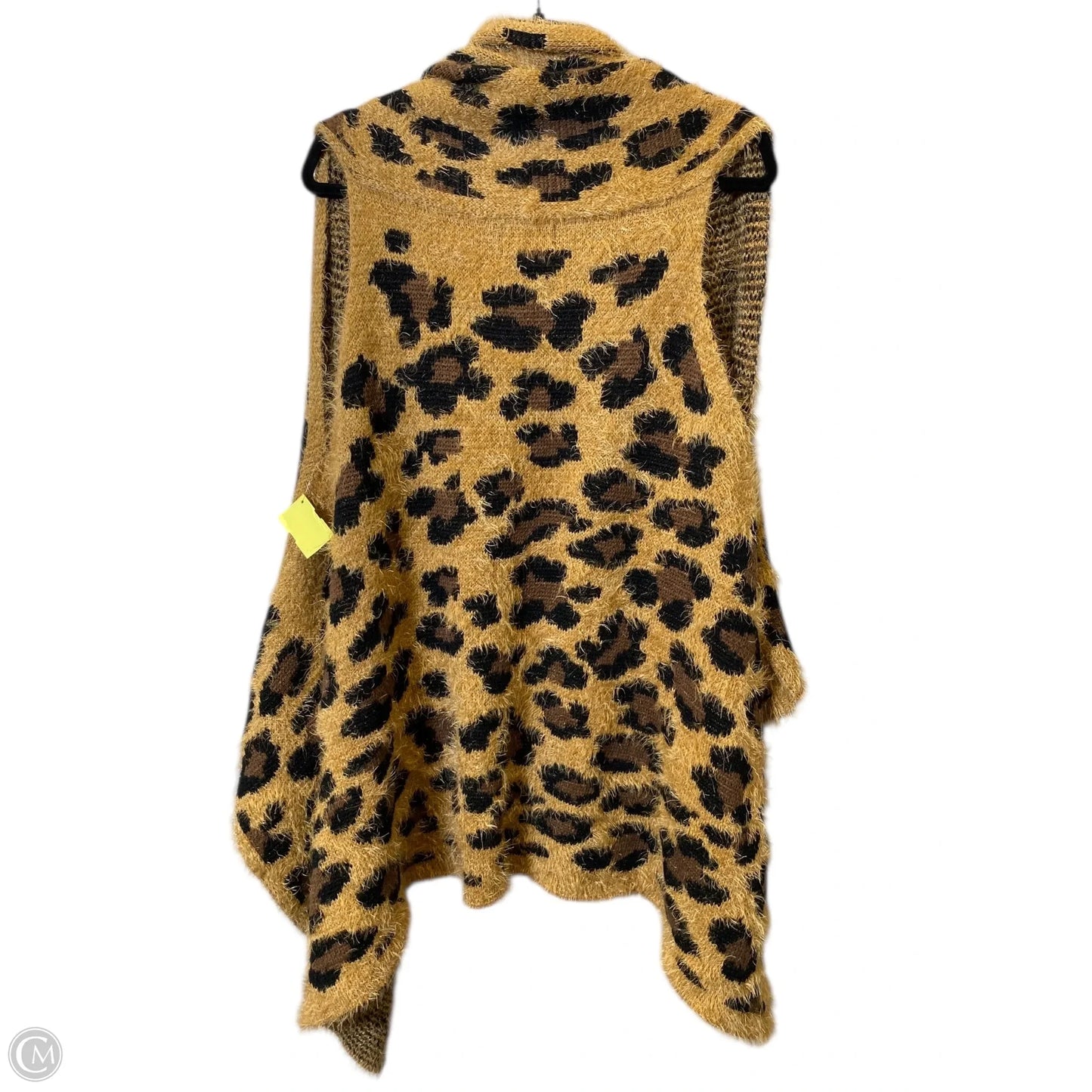 Vest Faux Fur & Sherpa By Montana West In Animal Print, Size: L
