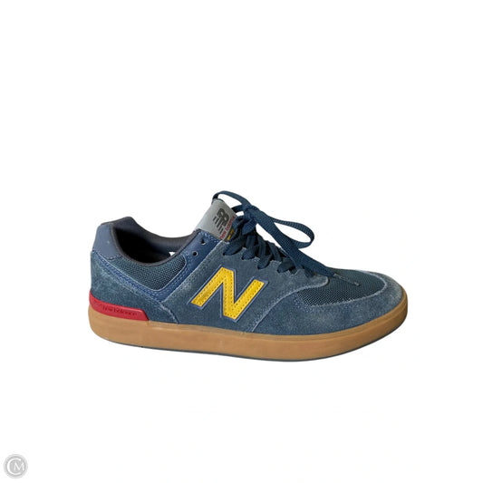 Shoes Athletic By New Balance In Blue & Yellow, Size: 9.5