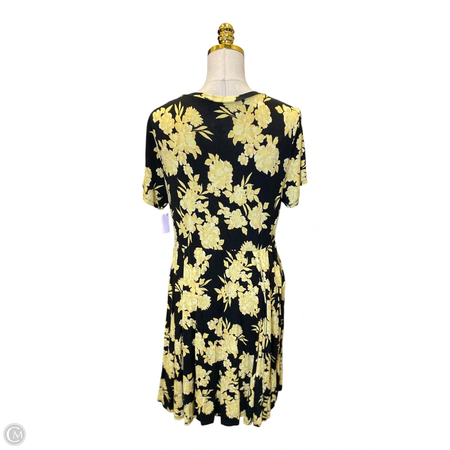 Dress Casual Midi By Torrid In Black & Yellow, Size: 1x