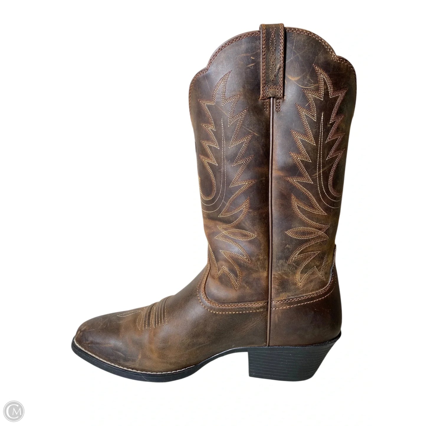 Boots Leather By Ariat In Brown, Size: 11