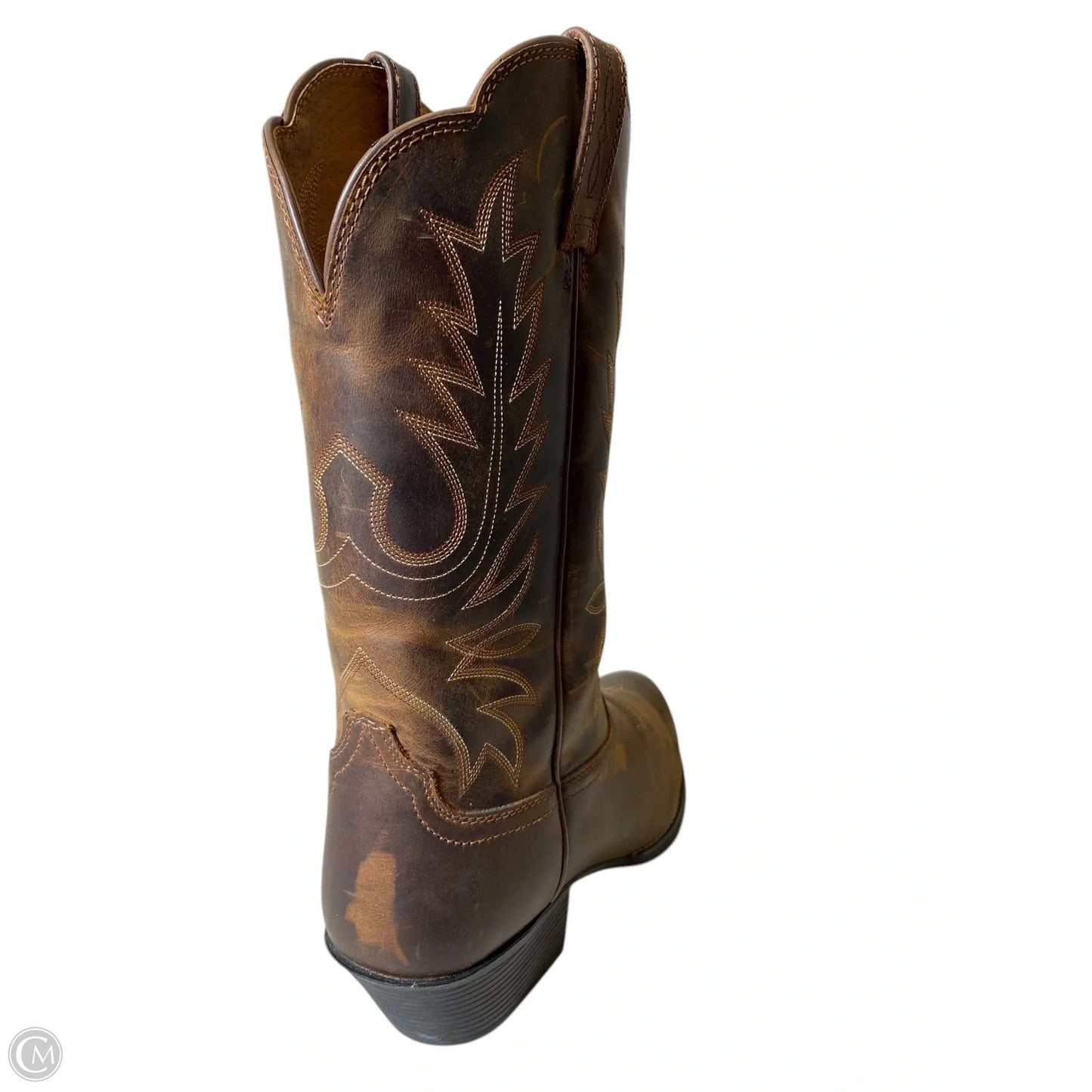 Boots Leather By Ariat In Brown, Size: 11