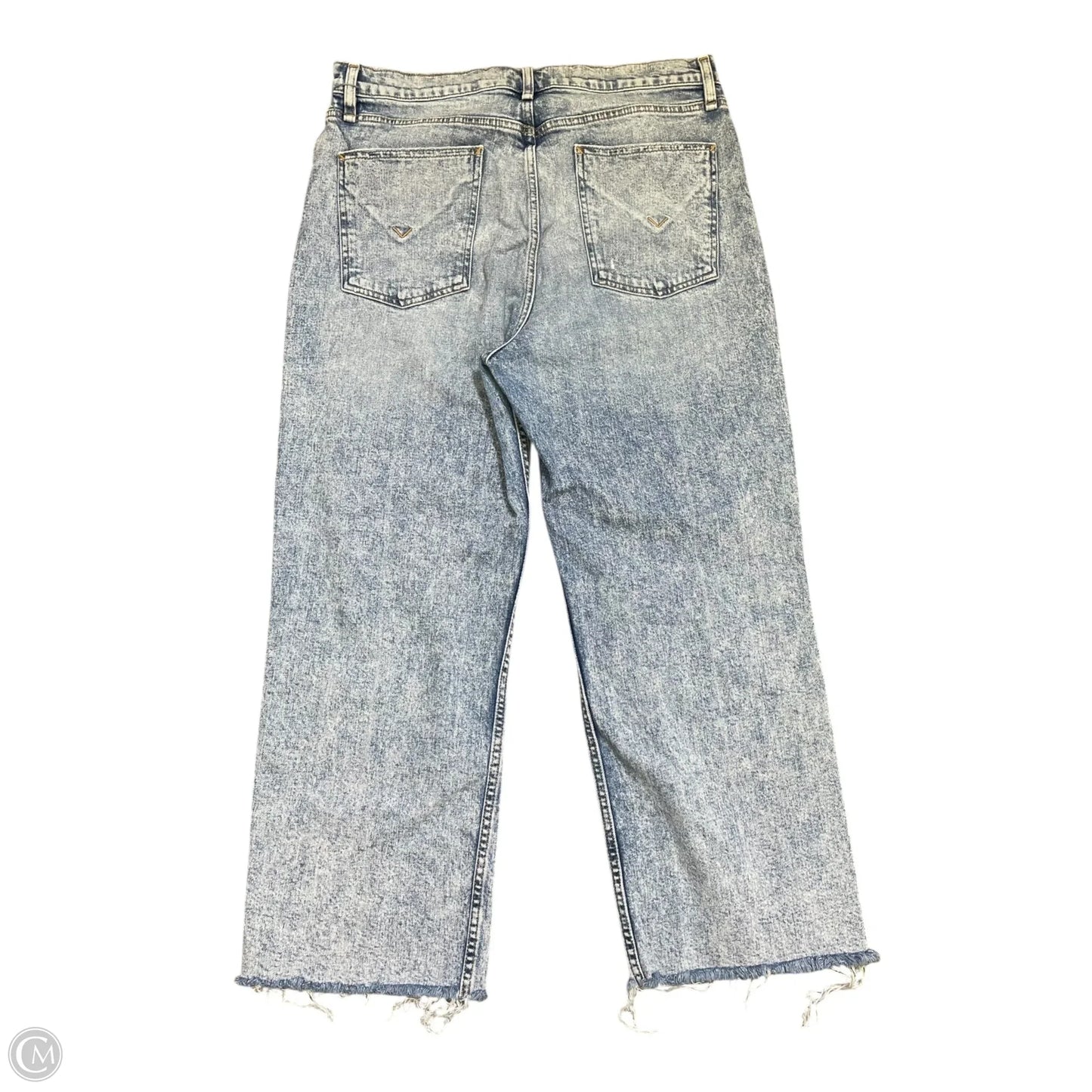 Jeans Wide Leg By Hudson In Blue Denim, Size: 16
