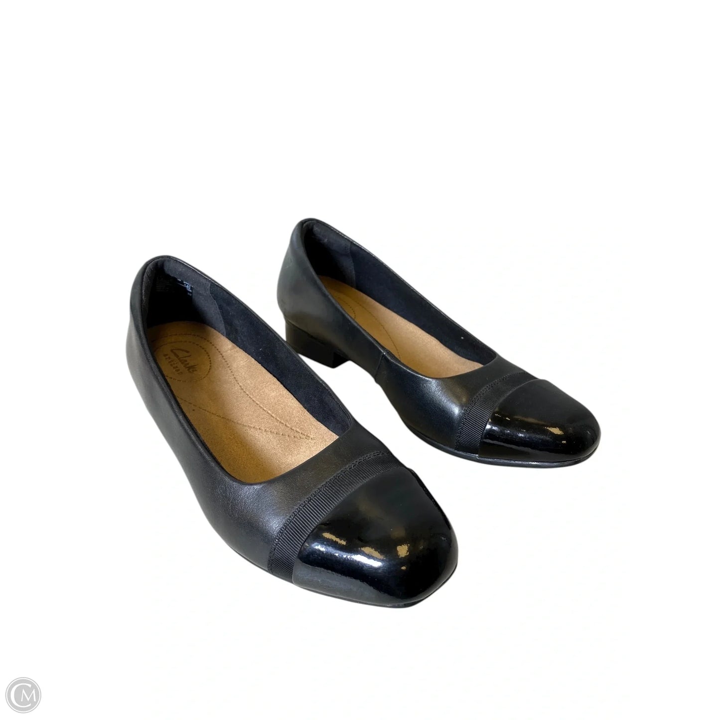 Shoes Flats By Clarks In Black, Size: 8