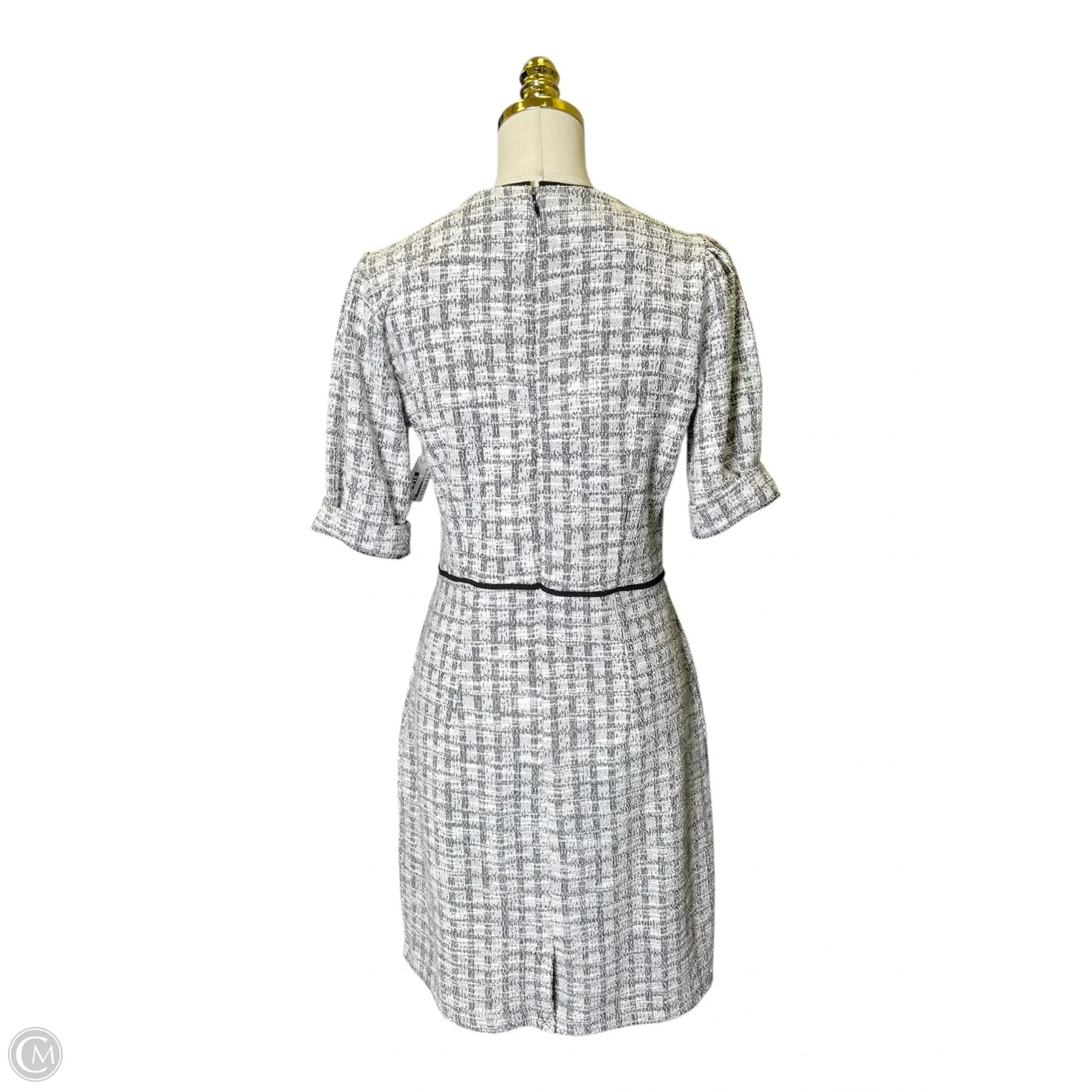 Dress Casual Midi By Banana Republic In Black & White, Size: M