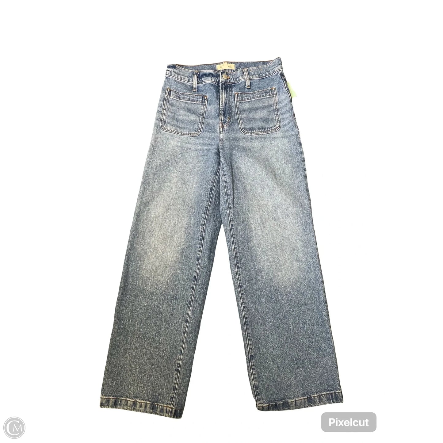 Jeans Wide Leg By Madewell In Blue Denim, Size: 28