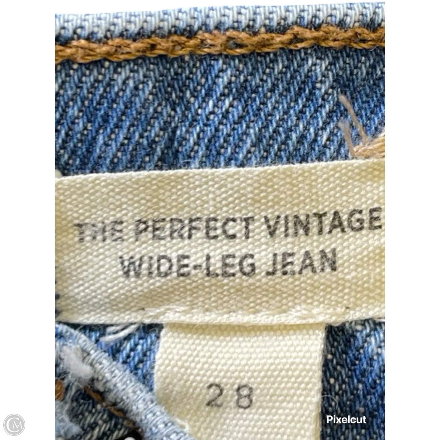 Jeans Wide Leg By Madewell In Blue Denim, Size: 28
