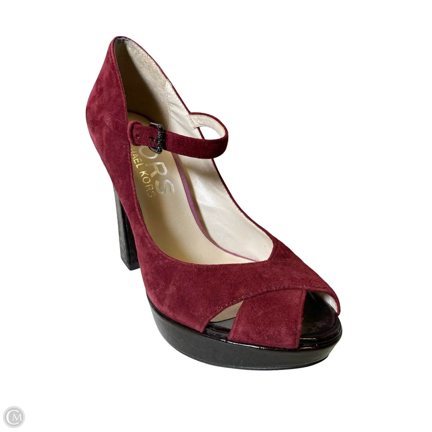 Shoes Designer By Michael Kors In Black & Red, Size: 6