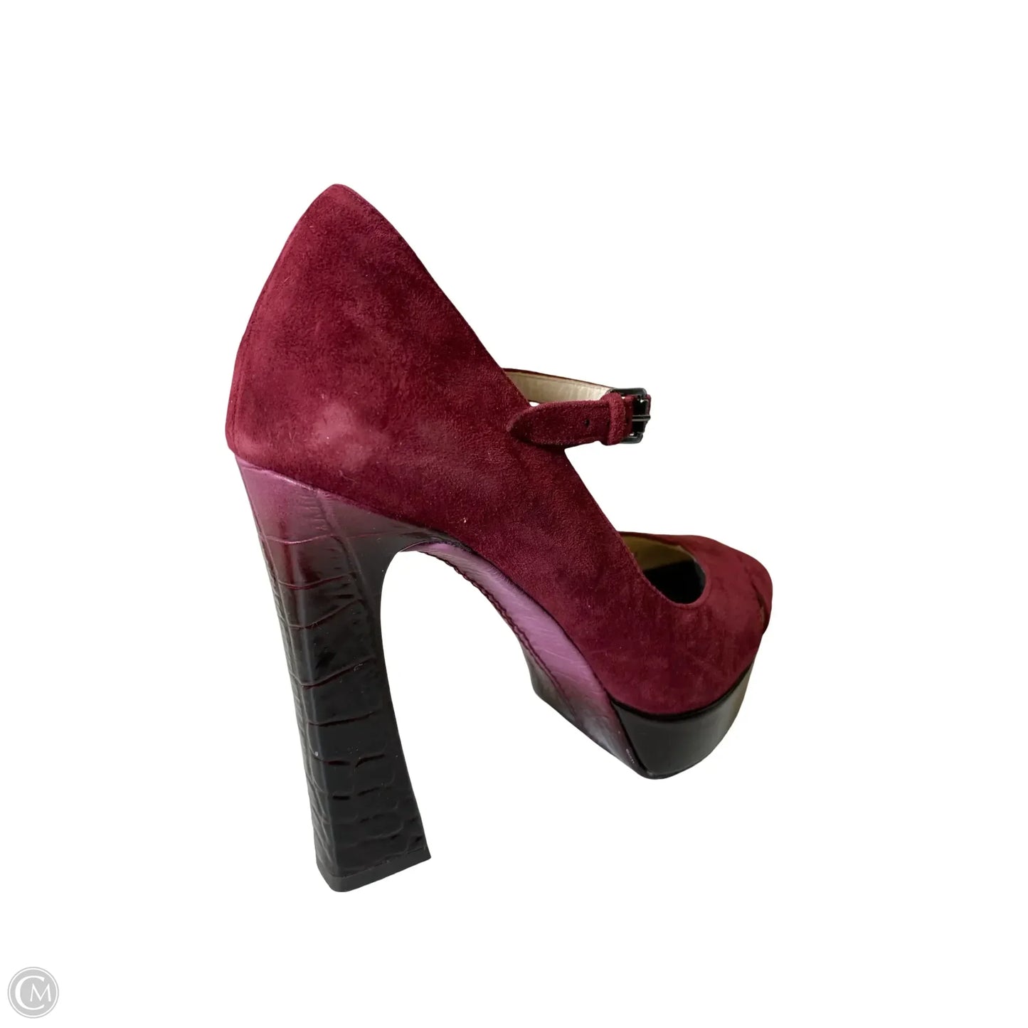 Shoes Designer By Michael Kors In Black & Red, Size: 6