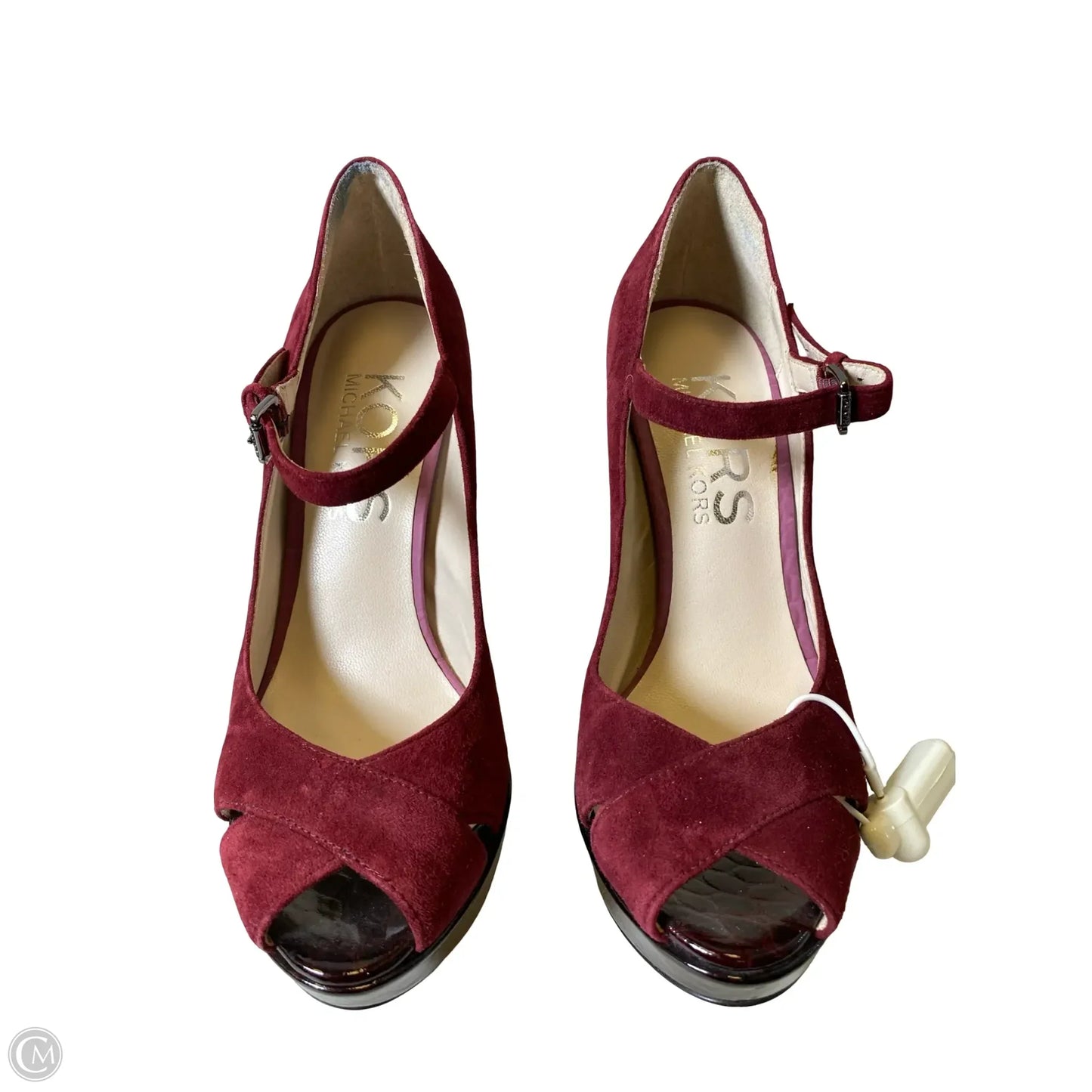 Shoes Designer By Michael Kors In Black & Red, Size: 6
