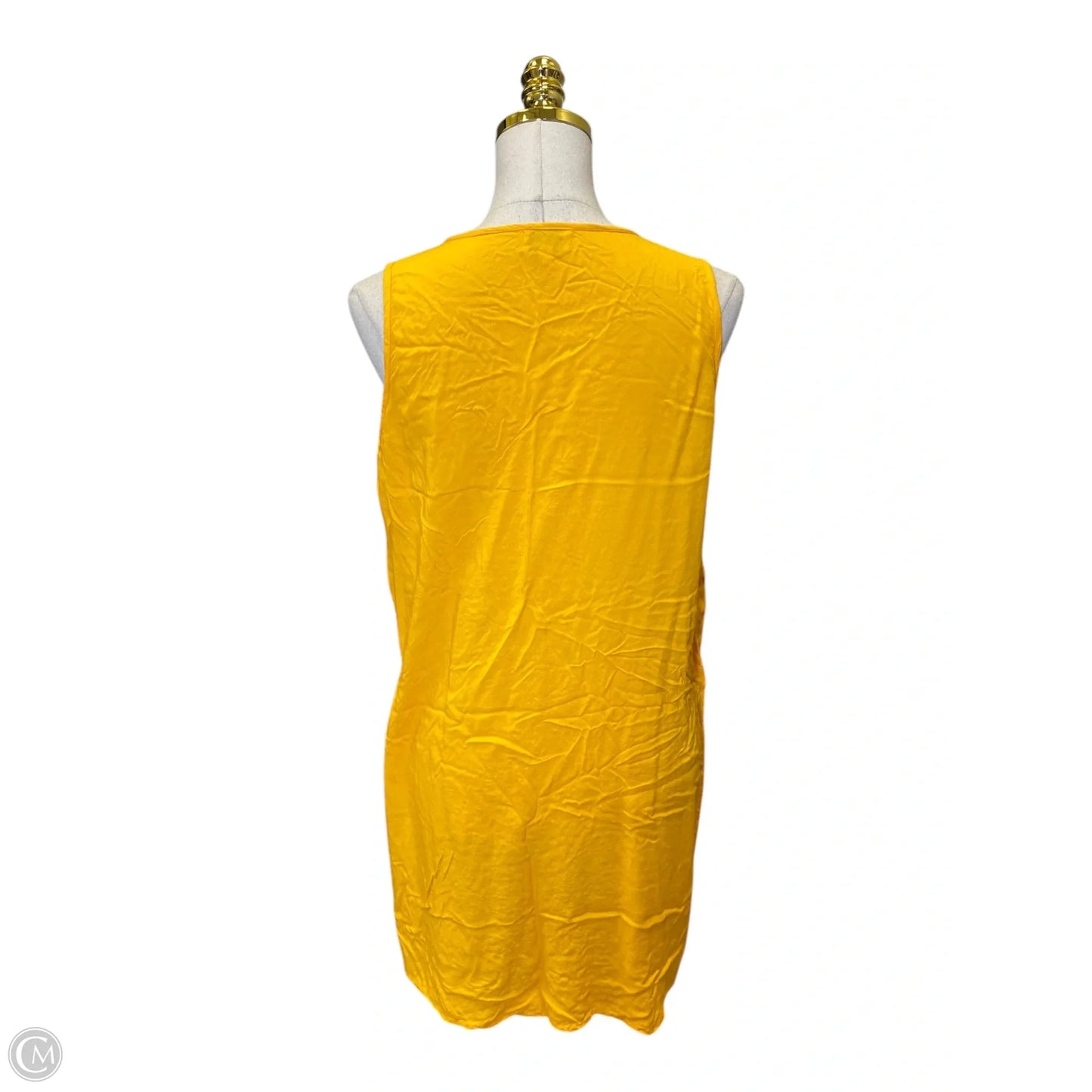 Dress Casual Midi By Clothes Mentor In Blue & Yellow, Size: L