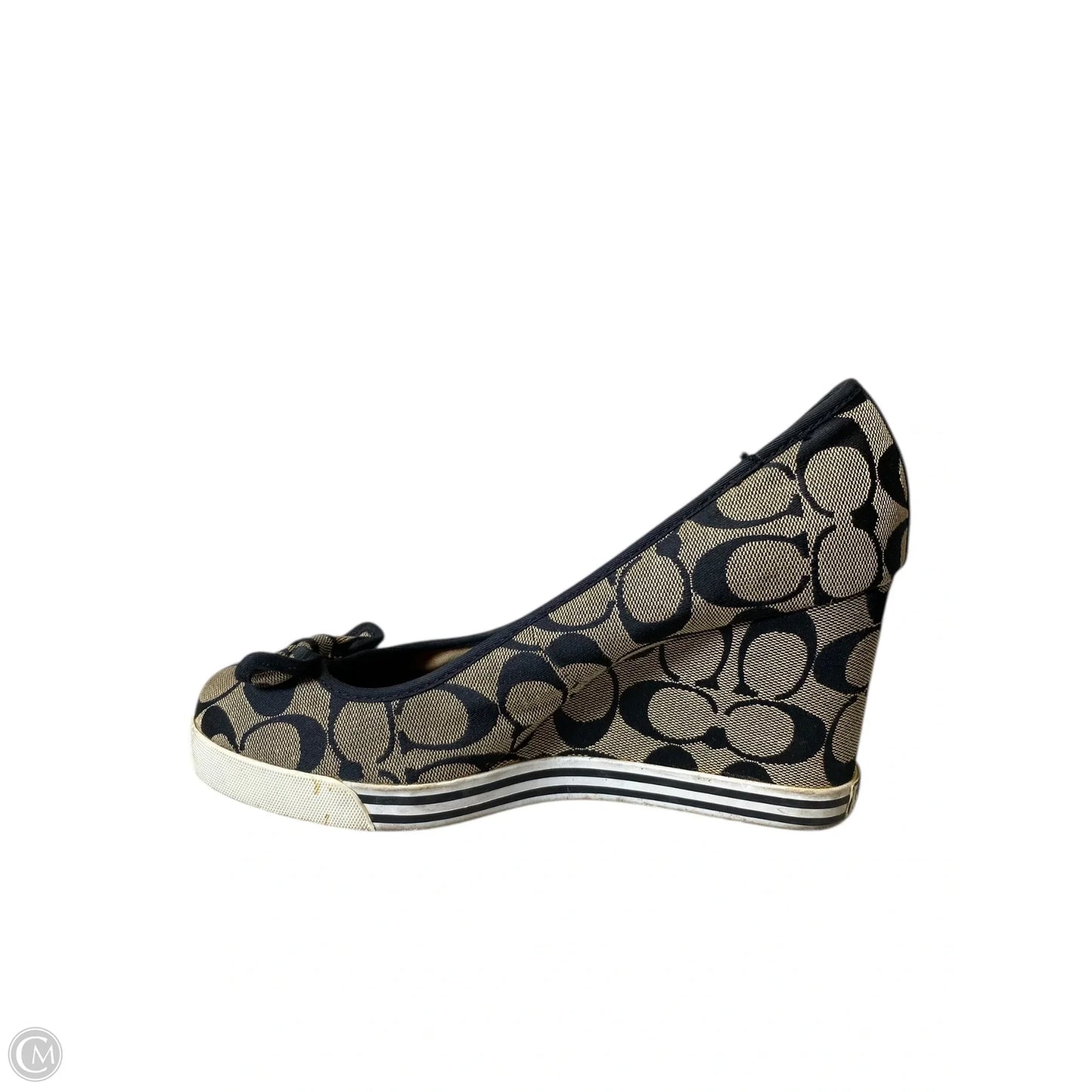 Shoes Designer By Coach In Black & Cream, Size: 10