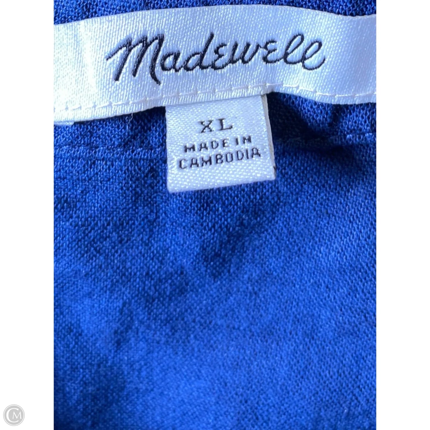 Dress Casual Midi By Madewell In Blue, Size: Xl