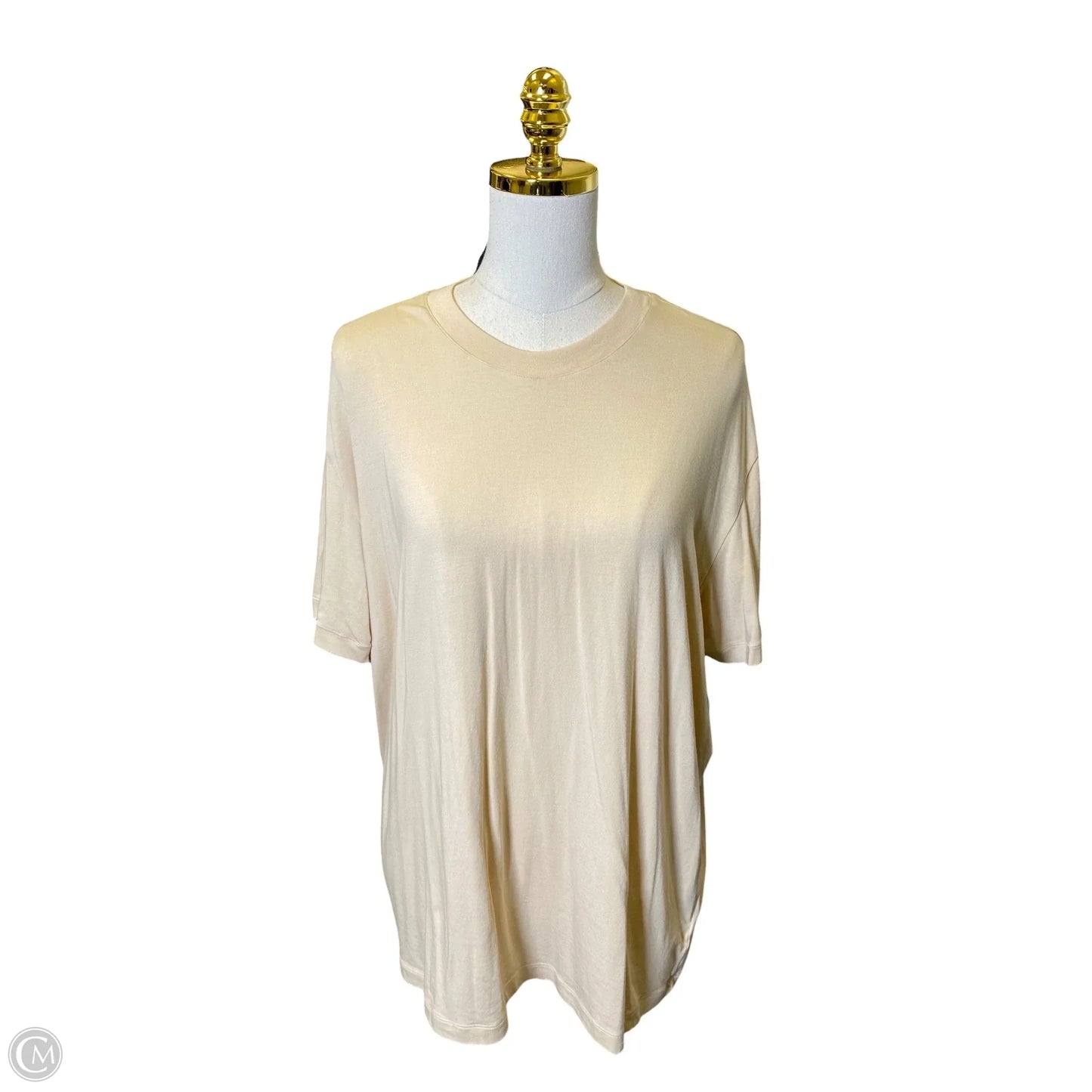 Top Short Sleeve By Skims In Tan, Size: Xl