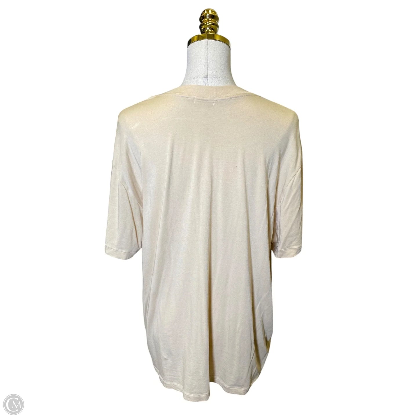 Top Short Sleeve By Skims In Tan, Size: Xl