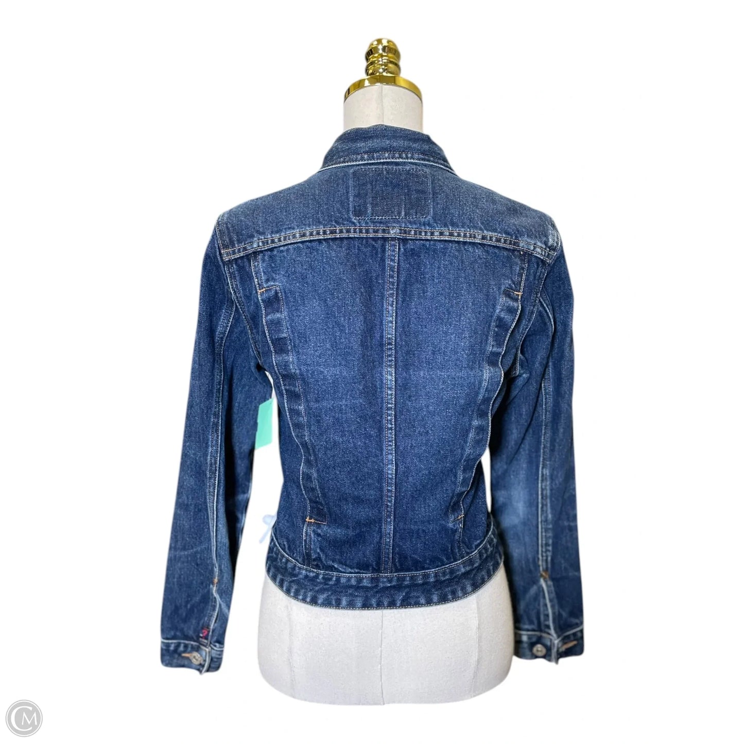 Jacket Denim By Guess In Blue Denim, Size: M