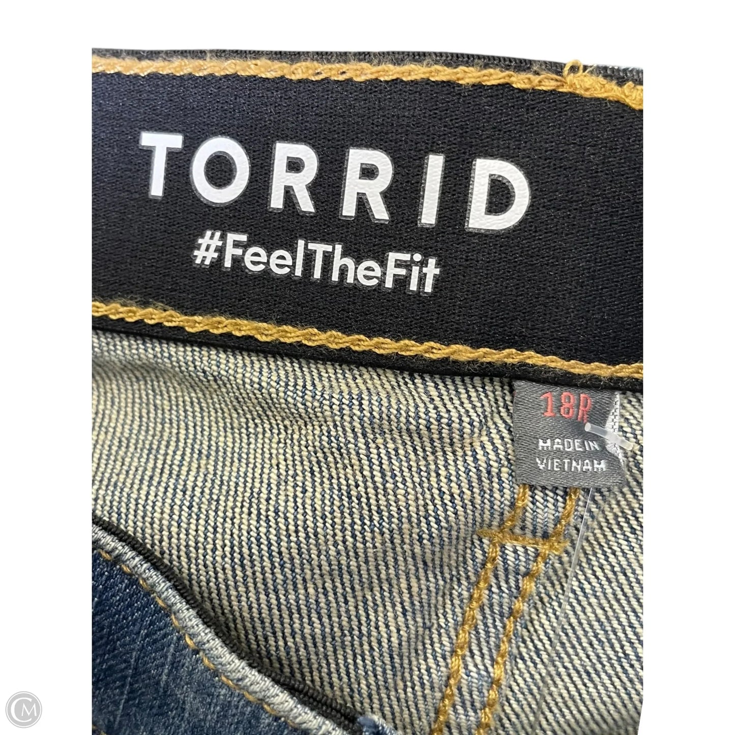 Jeans Wide Leg By Torrid In Blue Denim, Size: 18