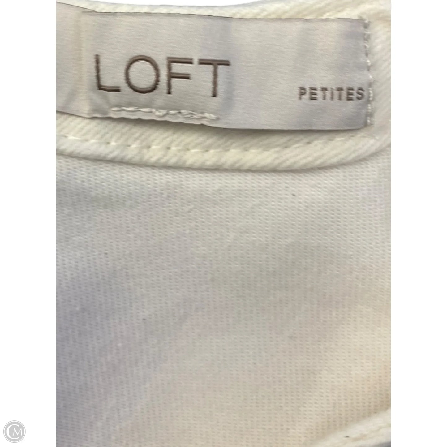 Dress Casual Midi By Loft In Cream, Size: S
