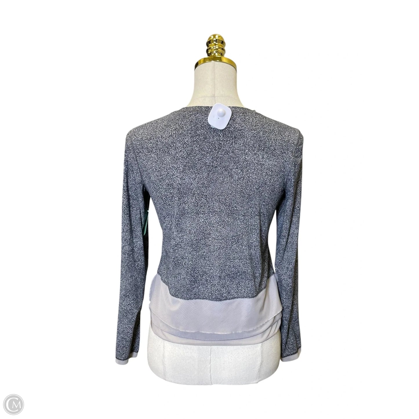 Athletic Top Long Sleeve Crewneck By Lululemon In Grey, Size: S