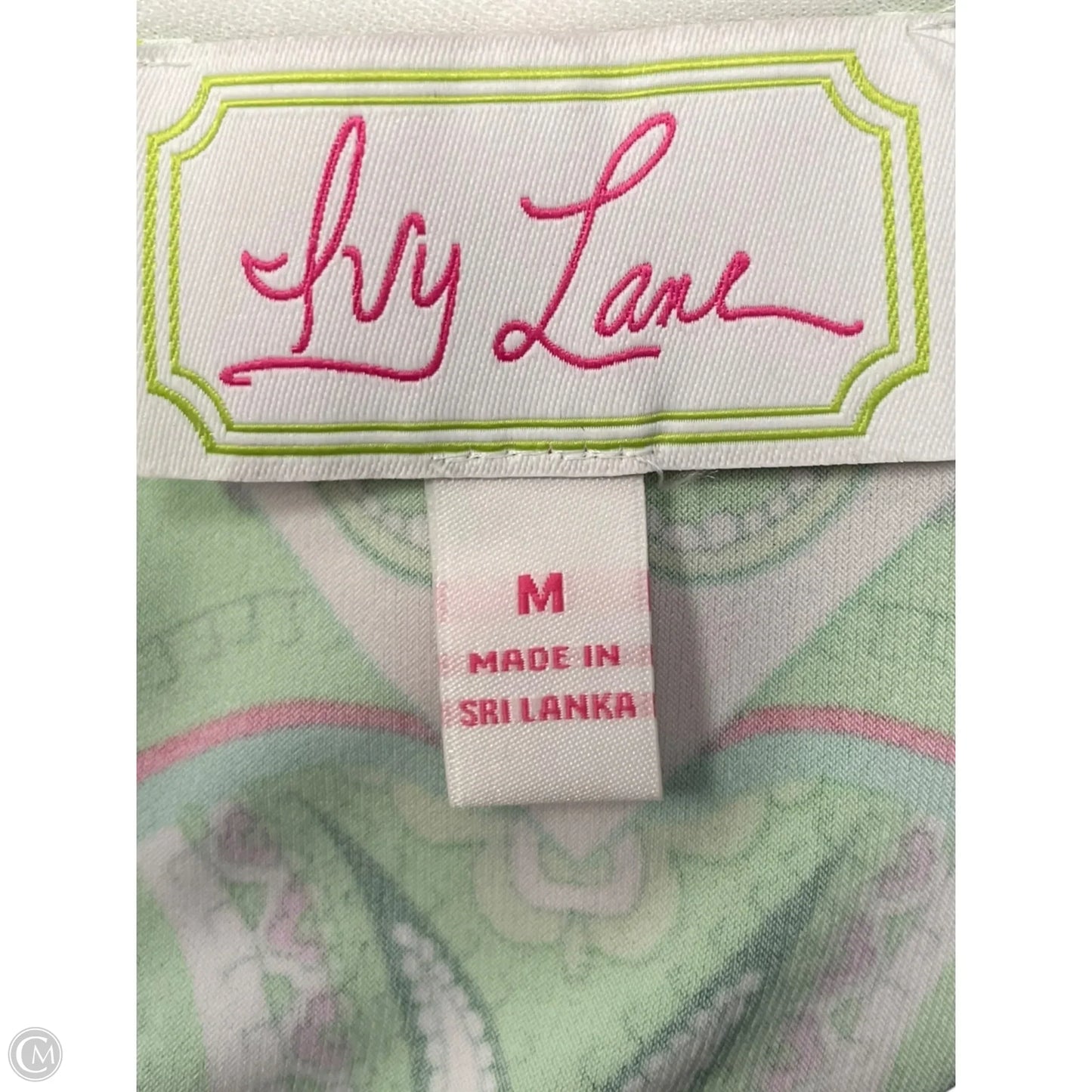 Dress Casual Midi By Ivy Jane In Green & Pink, Size: M