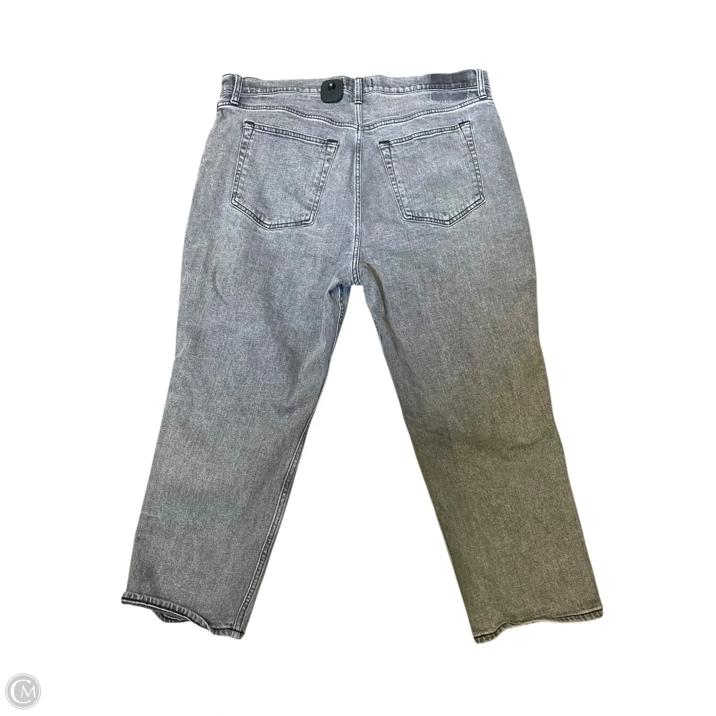 Jeans Straight By Abercrombie And Fitch In Grey, Size: 18