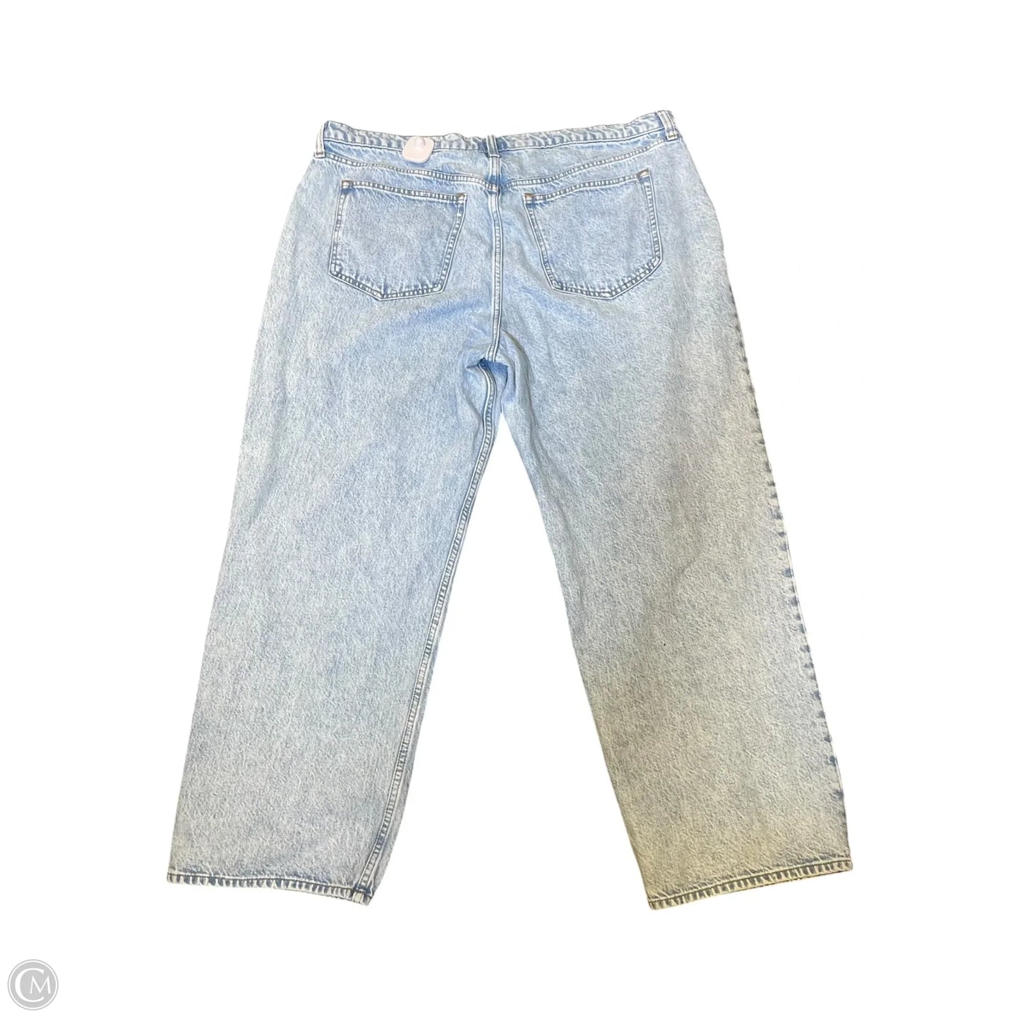 Jeans Wide Leg By Abercrombie And Fitch In Blue Denim, Size: 18