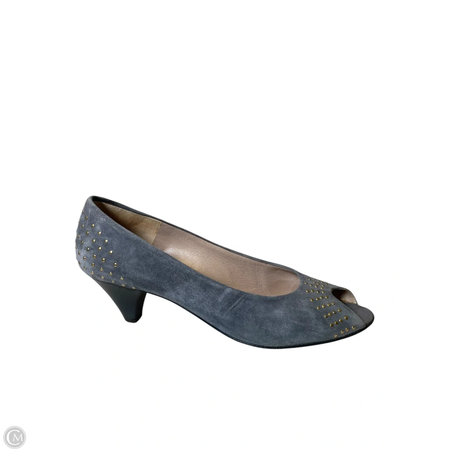 Shoes Heels Kitten By Bruno Magli Shoes In Grey, Size: 8