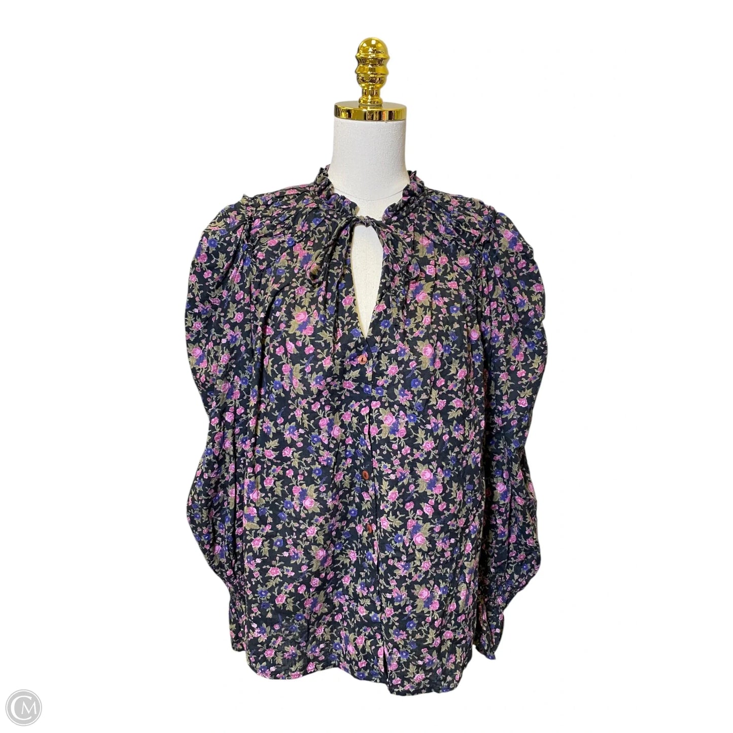 Top Long Sleeve By Free People In Floral Print, Size: M
