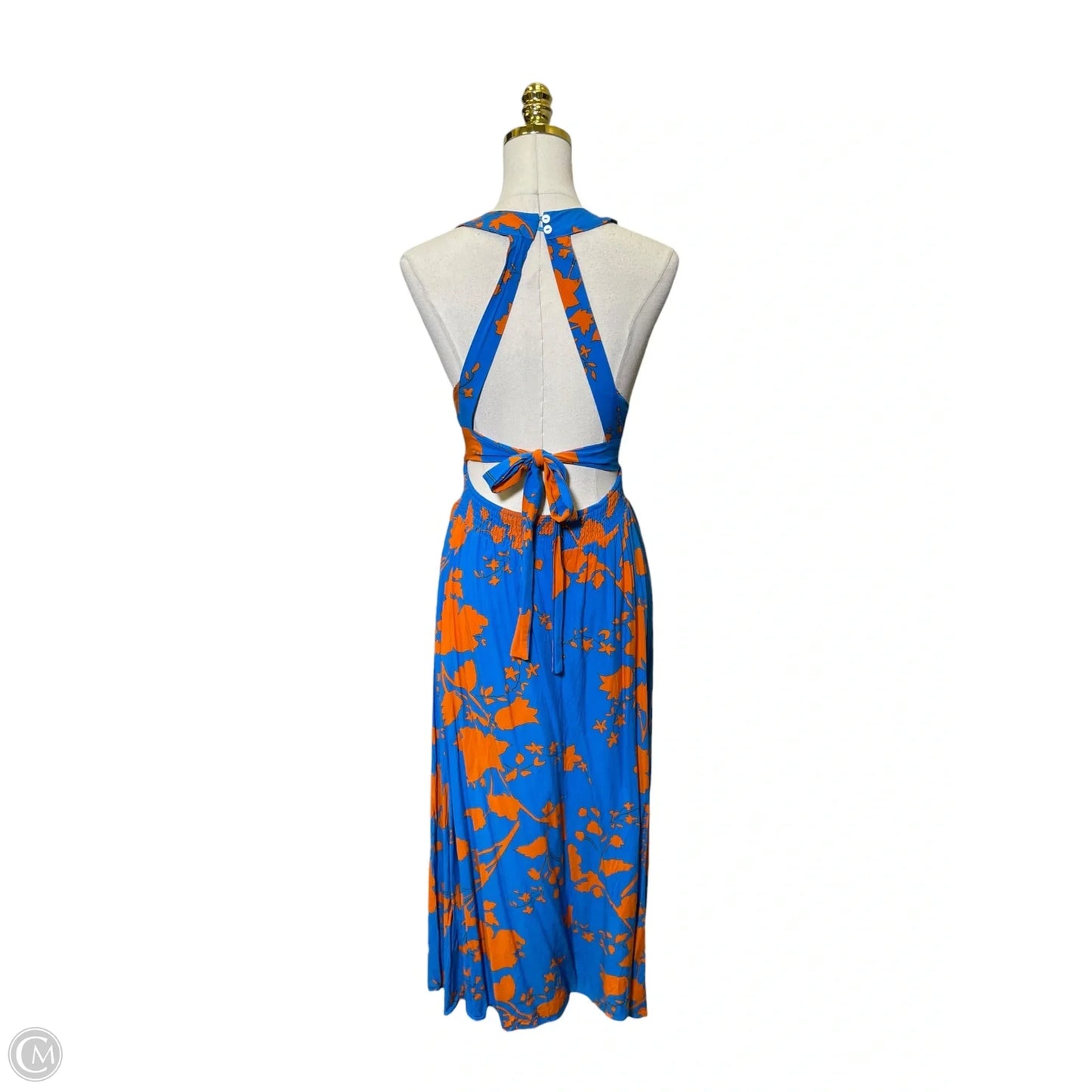 Dress Casual Maxi By Abel The Label In Blue & Orange, Size: L