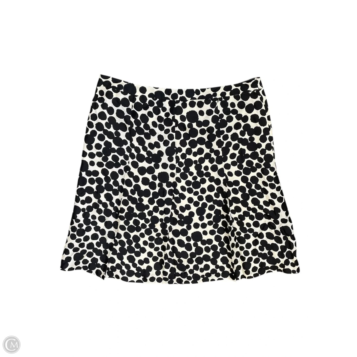 Skirt Midi By Banana Republic In Black & Cream, Size: 14